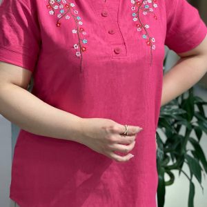 شومیز نخی گلدوزی