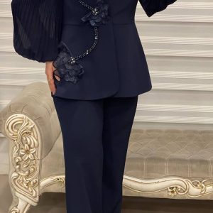 کت و شلوار گل برجسته