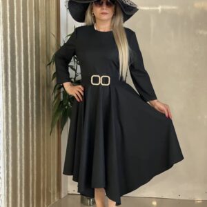 پیراهن مشکی پایین هفت هشتی