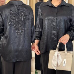 شومیز براق جواهردوزی